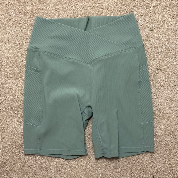 Pants - Green bike shorts